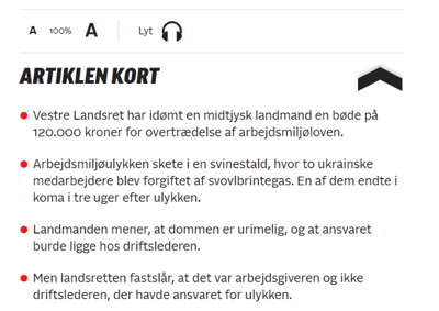 artiklen kort artiklen kort