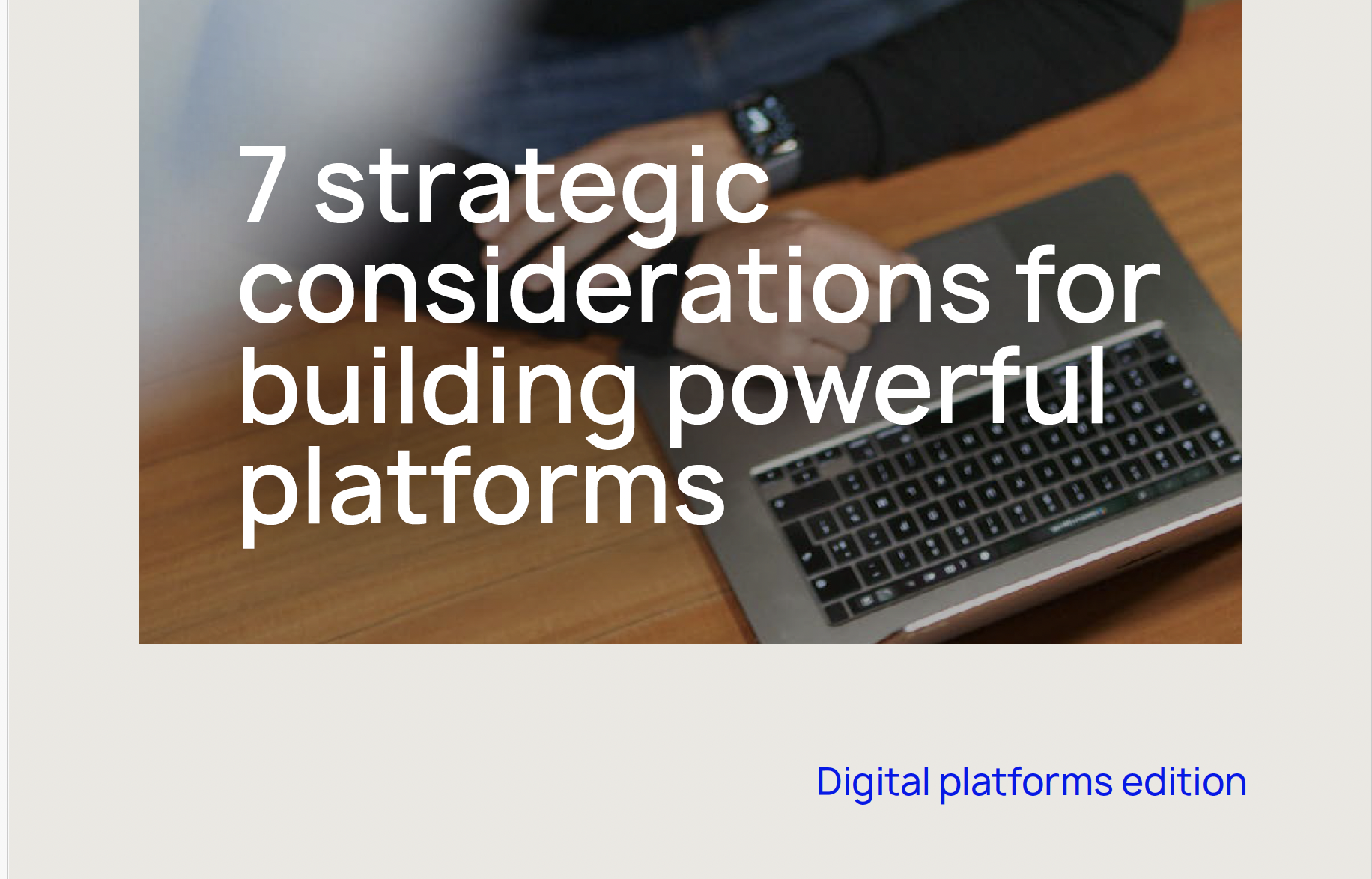 digital platforms